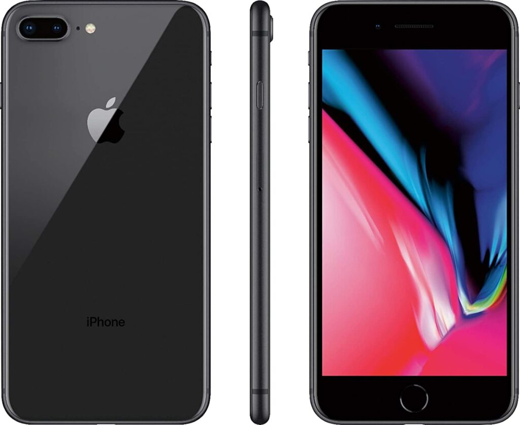 Apple iPhone 8 Plus, 64GB, Space Gray - Unlocked (Renewed)