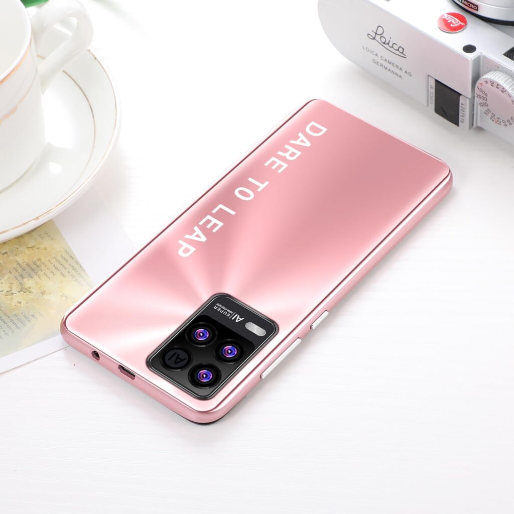Kanredi Cheap Smartphone, 5.0 Android Mobile Phones, 4GB ROM 128GB Extension, Dual Camera, 3G Dual SIM Cell Phones (8P-Rose Gold)
