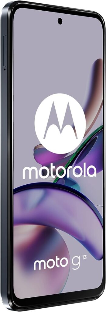 Motorolo moto (g13 6.5 Inch 90 Hz HD+ Display, 50 MP Quad Pixel Camera, Dolby Atmos Stereo Speakers, 5000 mAh Battery, TurboPower Charging, 4/128 GB, Dual SIM), Matte Charcoal