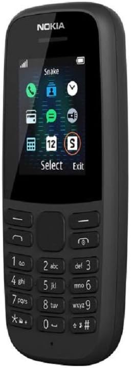 Nokia 105 (4th Edition) all carriers 1.77 Inch UK SIM Free Feature Phone (Single SIM) – Black