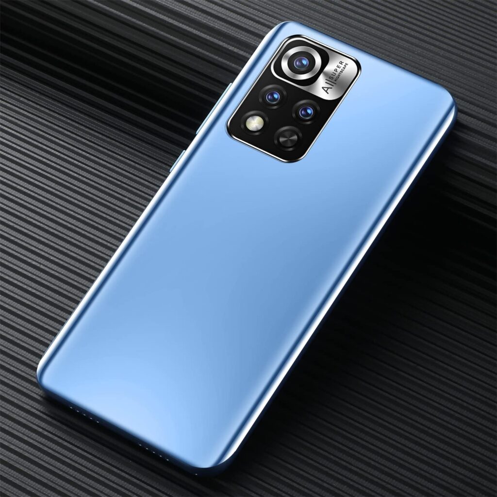 QrZrQ Cheap Mobile Phones, 4.7 Cute Android Smartphone, Dual SIM Dual Camera, Support WIFI,GPS,Bluetooth, Basic Cellphone (11S-Blue)