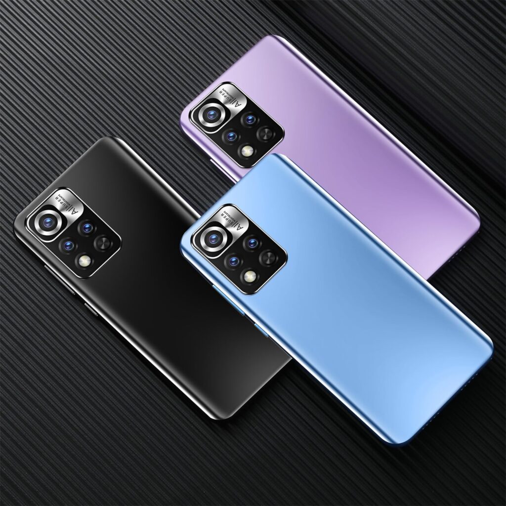 QrZrQ Cheap Mobile Phones, 4.7 Cute Android Smartphone, Dual SIM Dual Camera, Support WIFI,GPS,Bluetooth, Basic Cellphone (11S-Blue)