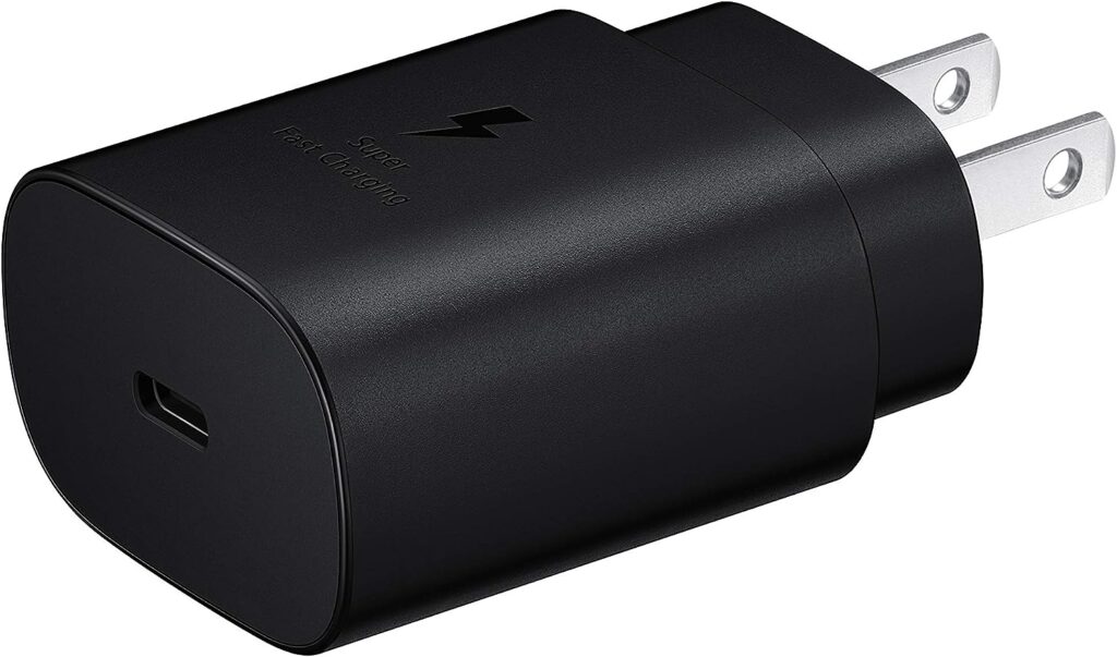 SAMSUNG 25W USB-C Super Fast Charging Wall Charger - Black (US Version with Warranty)