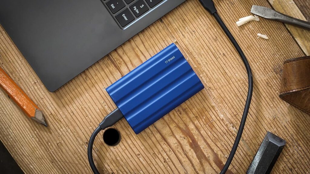 SAMSUNG T7 Shield 4TB, Portable SSD, up-to 1050MB/s, USB 3.2 Gen2, Rugged, IP65 Water  Dust Resistant, for Photographers, Content Creators and Gaming, Extenal Solid State Drive (MU-PE4T0S/AM), Black