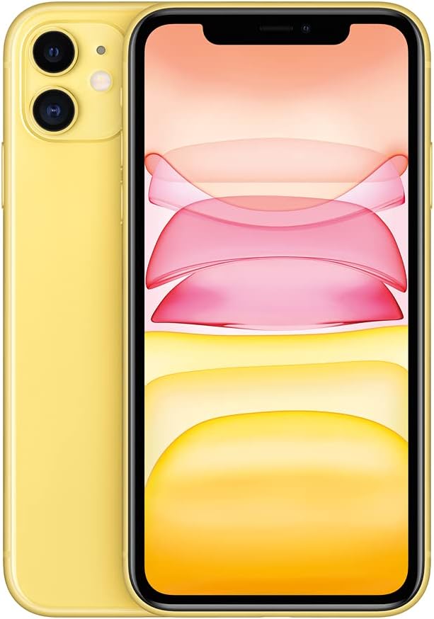 Apple iPhone 11, 128GB, Yellow - Unlocked (Renewed Premium)
