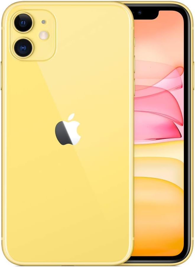 Apple iPhone 11, 128GB, Yellow - Unlocked (Renewed Premium)