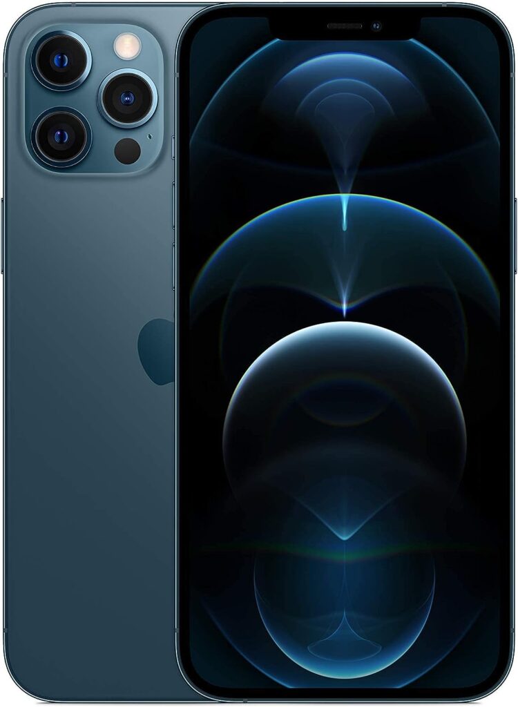 Apple iPhone 12 Pro Max, 128GB, Pacific Blue - Unlocked (Renewed Premium)