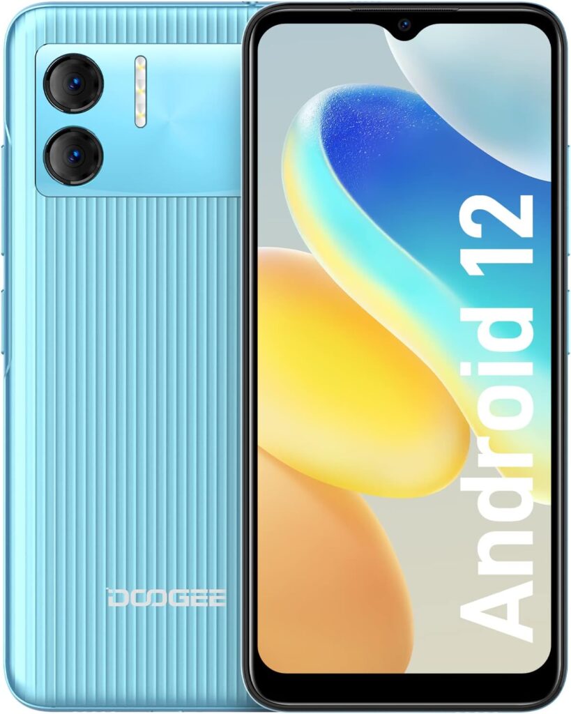 DOOGEE X98 Pro Mobile Phones SIM Free Unlocked, Android 12 Smartphone, 9GB+64GB/1TB Extension, Octa-Core, 6.52 HD+ Display, 4G Dual SIM Phones, 4200mAh, 12MP+8MP, GPS/OTG/Face ID, UK Version - Blue