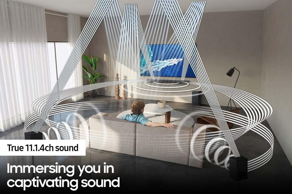 SAMSUNG 3.1.2ch Q700A Q Series Soundbar - Dolby Atmos/ DTS: X (HW-Q700A, 2021 Model), Black