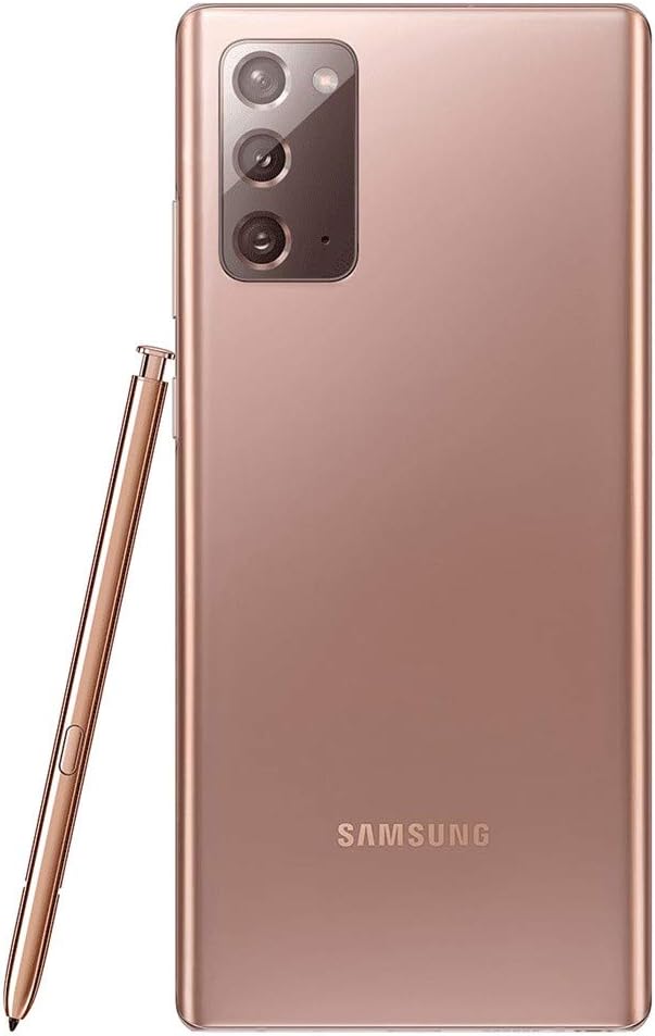Samsung Galaxy Note 20 5G (128GB, 8GB) 6.7 AMOLED+, Snapdragon 865, Global 5G VoLTE (Fully Unlocked for ATT, Verizon, Sprint, Metro) N981U (Mystic Bronze) (Renewed)