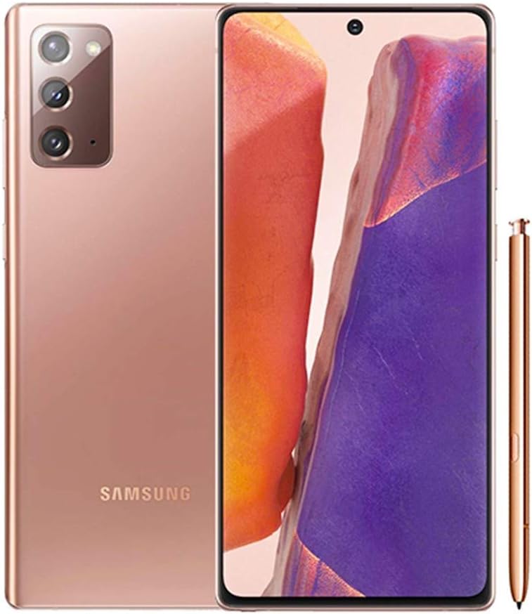Samsung Galaxy Note 20 5G (128GB, 8GB) 6.7 AMOLED+, Snapdragon 865, Global 5G VoLTE (Fully Unlocked for ATT, Verizon, Sprint, Metro) N981U (Mystic Bronze) (Renewed)