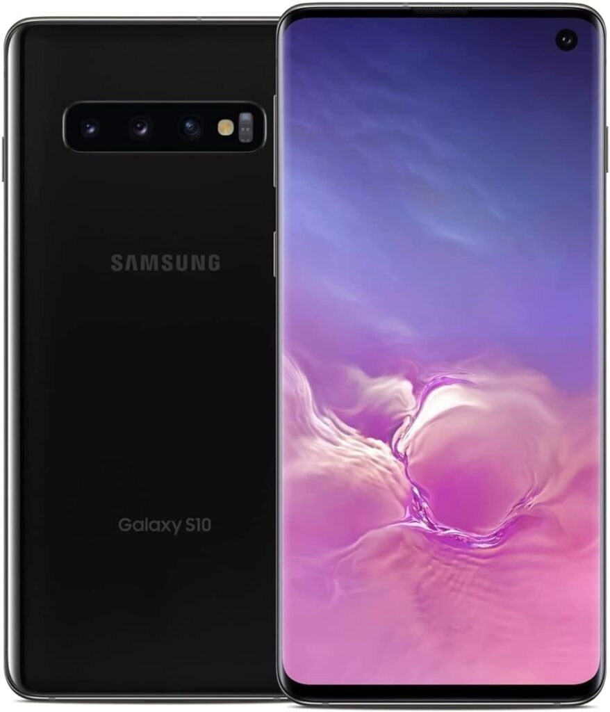 Samsung Galaxy S10, 128GB, Prism Black - Unlocked (Renewed)