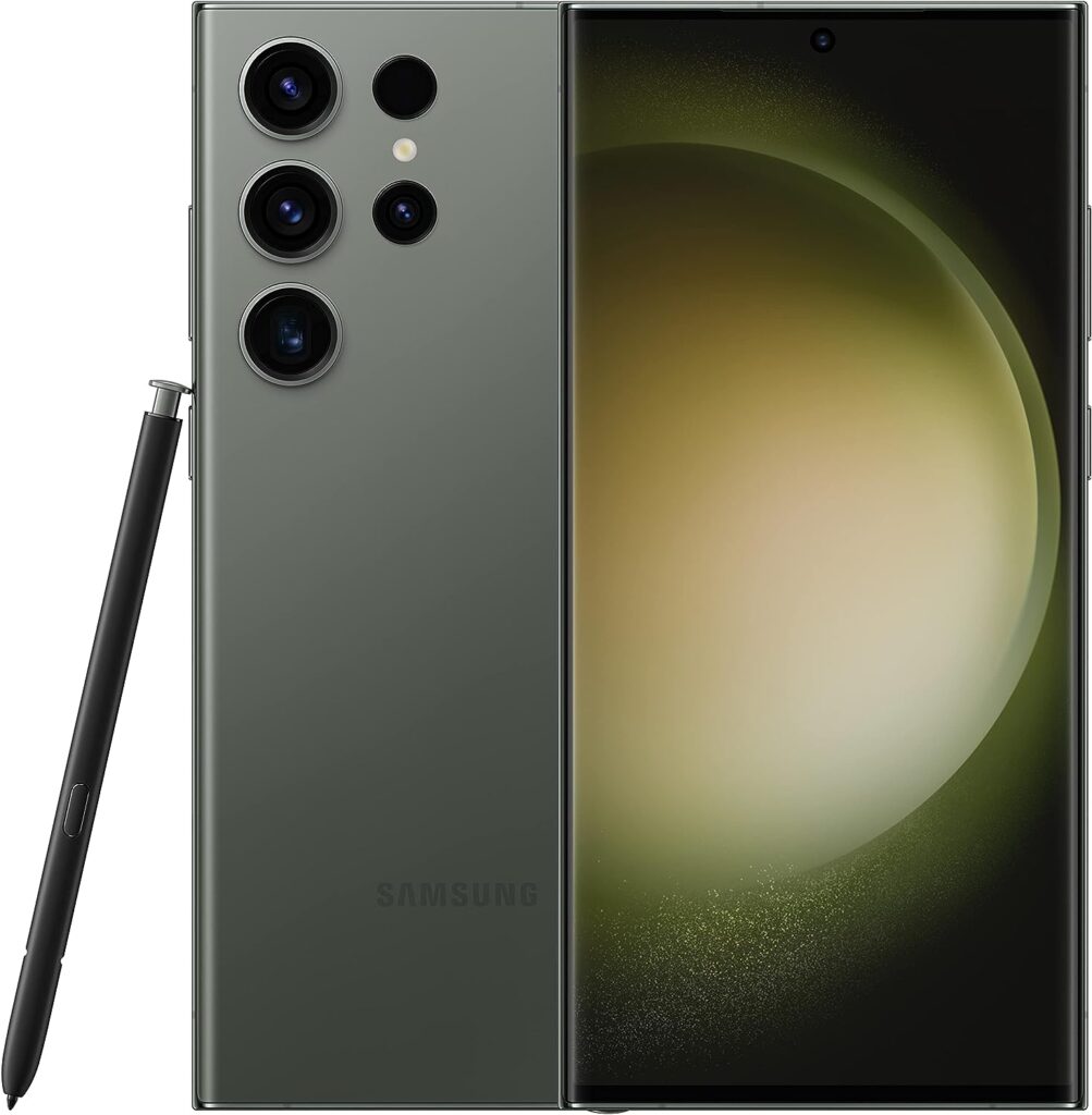 SAMSUNG Galaxy S23 Ultra Cell Phone, Factory Unlocked Android Smartphone, 256GB, 200MP Camera, Night Mode, Long Battery Life, S Pen, US Version, 2023, Green