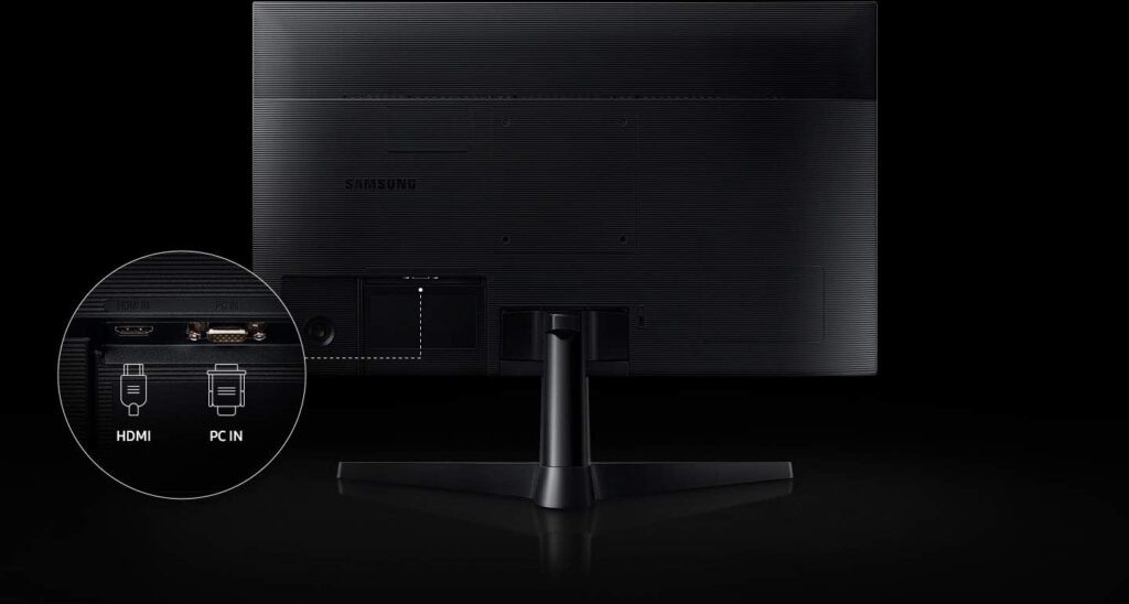 SAMSUNG T35F Series 27-Inch FHD 1080p Computer Monitor, 75Hz, IPS Panel, HDMI, VGA (D-Sub), 3-Sided Border-Less, FreeSync (LF27T350FHNXZA)